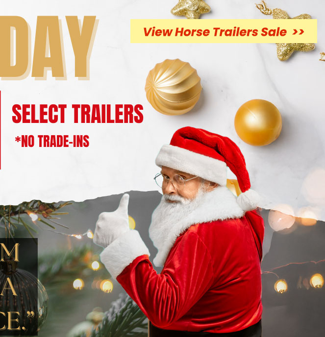 Horse trailer holiday sale